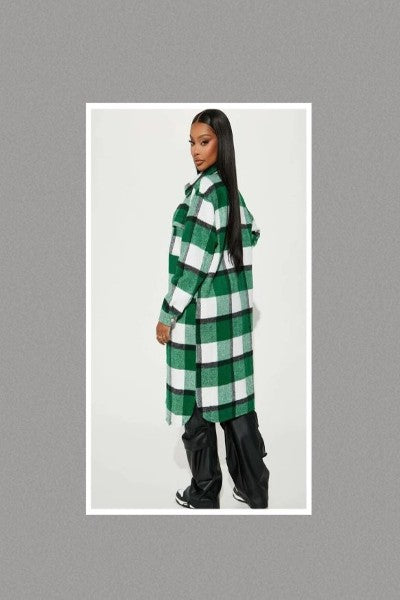Plaid Button Down Sharcket