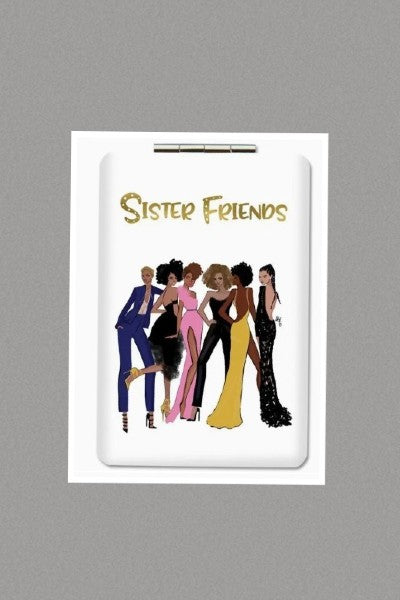 Sister Friends Compact Mirror