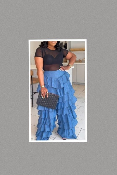 Top Tier Denim Pants (Dark Blue)