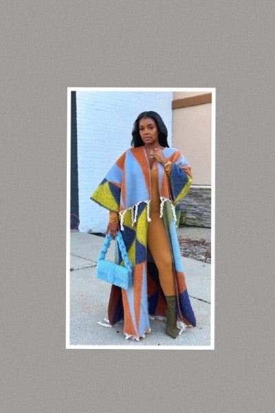 Tassel Detail Maxi Cardigan