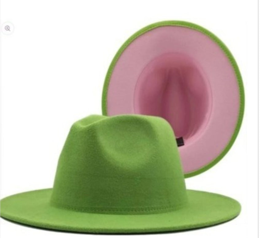 Fedora Lime Green Hat