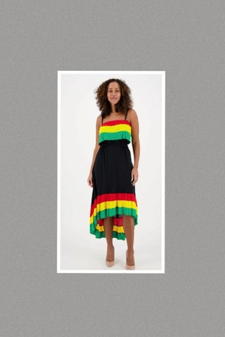 Juneteenth One Love High Low Summer Dress