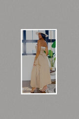 Chic Reinvented Trench Maxi Dress