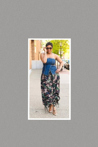 Camo Print Loose Fit Palazzo Drawstring Pants  - Extended Sizes