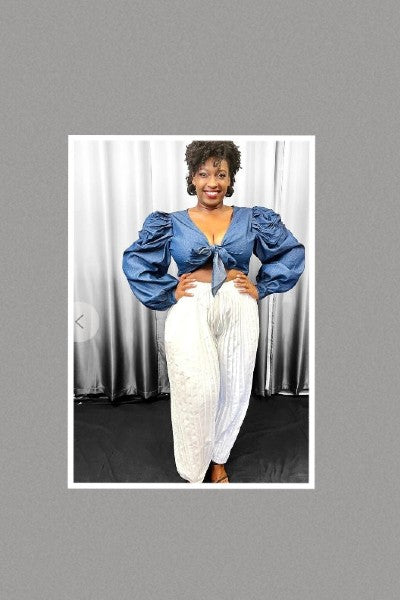 Lightweight Sexy Denim Top (One Size Fits Up To 2XL)