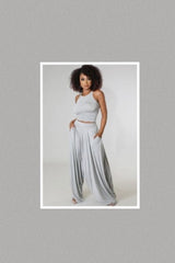 Olivia Two Piece Pants Set (Grey)