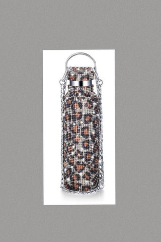 Bling Diamond Water Bottle (Leopard)