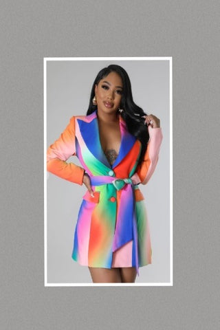 Rainbow Jacket Dress