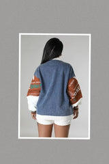 Kick Back Multi Denim Cardigan Sweater