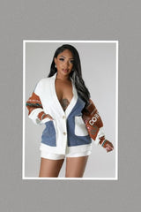 Kick Back Multi Denim Cardigan Sweater