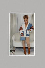 Kick Back Multi Denim Cardigan Sweater