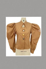 Statement Shirt With Mixed Decorative Buttons