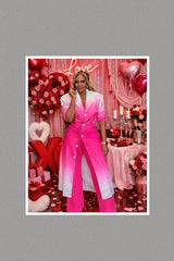 Color Gradient Spring Trench Coat