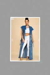 Plus Size Bold Moves Denim Duster