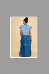 Plus Size Bold Moves Denim Duster