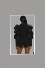Divine Ruffled Blazer