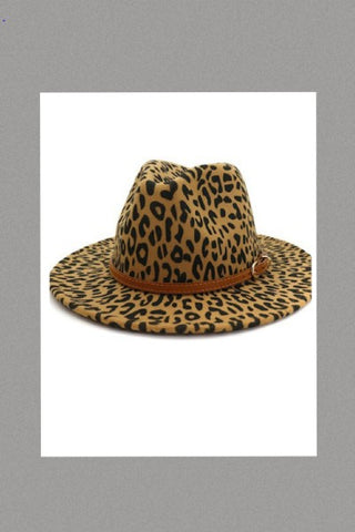 Brown Leopard Hat